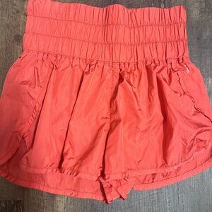 Free People Vibrant Coral High Waist Women's Shorts​